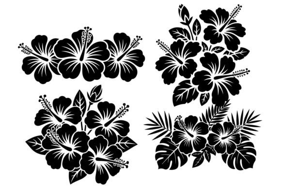 Download Hibiscus Flower Silhouette Svg - Premium Resources